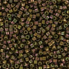 Miyuki delica Beads 11/0 - Opaque olive golden luster DB-132 
